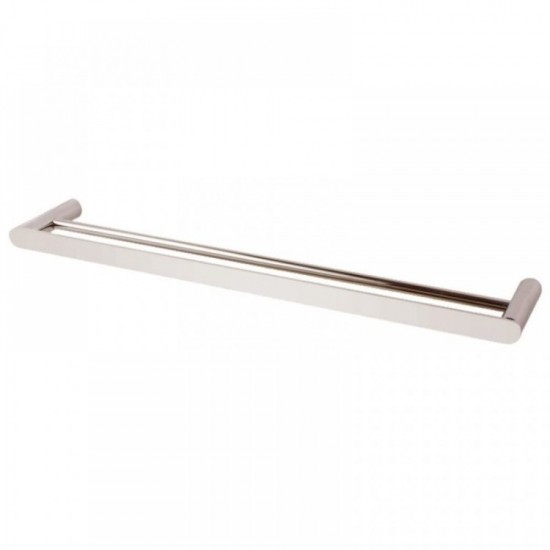 Brushed Nickel 800mm Double Towel Rail Stainless Steel 304 Wall Mounted